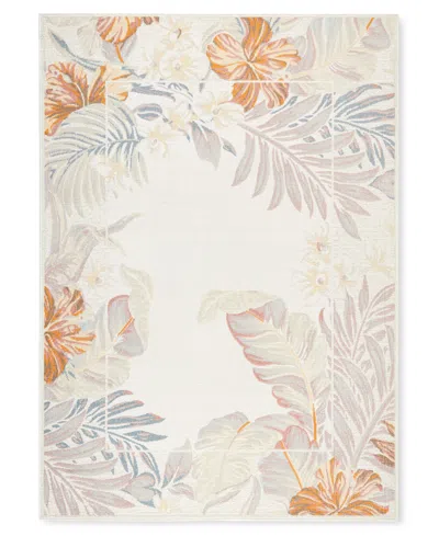 Tommy Bahama Bimini Outdoor 20117 5'2x7'2 Area Rug In Ivory Blue