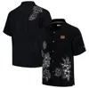 TOMMY BAHAMA TOMMY BAHAMA BLACK CINCINNATI BENGALS HIBISCUS CAMP BUTTON-UP SHIRT