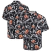 Tommy Bahama Black Georgia Bulldogs Veracruz Cay First Down Blooms Button-up Shirt In Gray