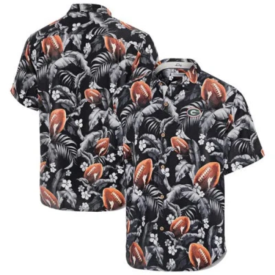 Tommy Bahama Black Georgia Bulldogs Veracruz Cay First Down Blooms Button-up Shirt