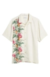 TOMMY BAHAMA TOMMY BAHAMA BLOOM TERRACE SHORT SLEEVE SILK BUTTON-UP SHIRT