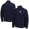 TOMMY BAHAMA TOMMY BAHAMA BLUE HOUSTON ASTROS TOBAGO BAY TRI-BLEND QUARTER-ZIP SWEATSHIRT