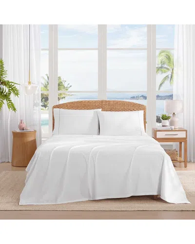 Tommy Bahama Boardwalk Cotton Percale Sheet Set In White