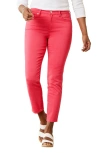 Tommy Bahama Boracay Beach High Waist Ankle Jeans In Paradise Pink