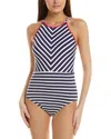 Tommy Bahama Breton Stripe High-neck One-piece