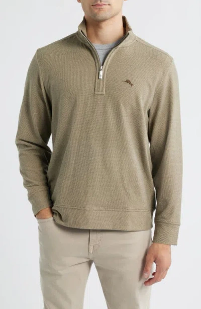 Tommy Bahama Brighton Point Half Zip Pullover In Green