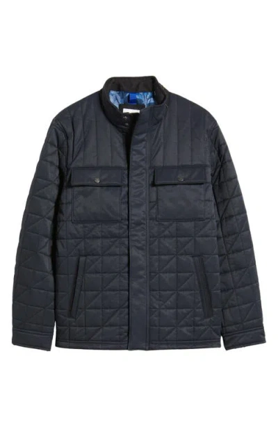 Tommy Bahama Burnaby Park Quilted Jacket In Jet Black