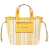 Tommy Bahama Canvas Stripe Large Tote In Yellow