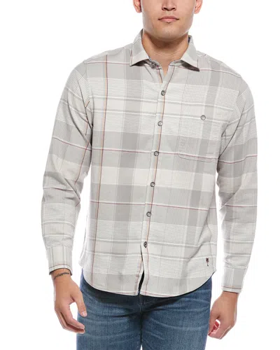 Tommy Bahama Canyon Beach Pebble Cay Plaid Shirt In Gray
