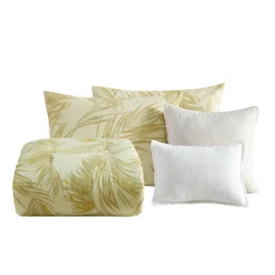 Tommy Bahama Canyon Palms Cotton 5 Piece Comforter Set In Red;beige