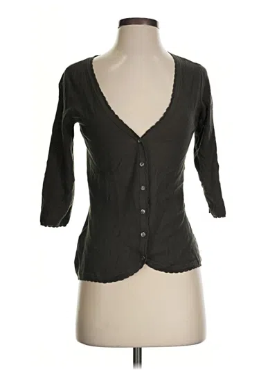 Pre-owned Tommy Bahama Cardigan Sweater In Black