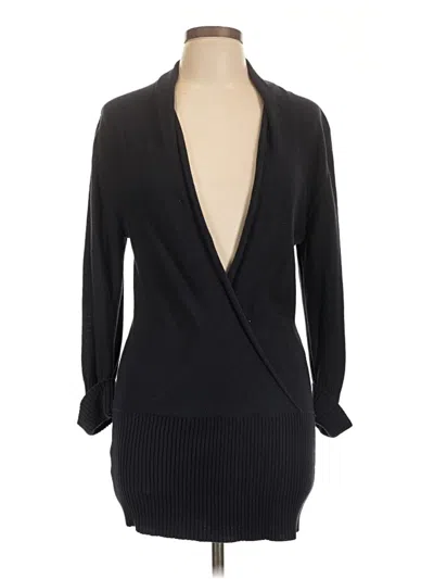 Pre-owned Tommy Bahama Cardigan Sweater In Black