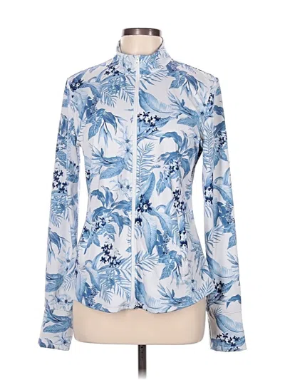 Pre-owned Tommy Bahama Cardigan Sweater In Blue