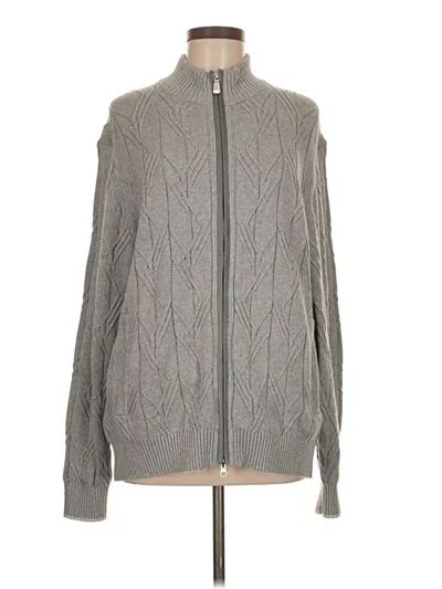 Pre-owned Tommy Bahama Cardigan Sweater In Gray
