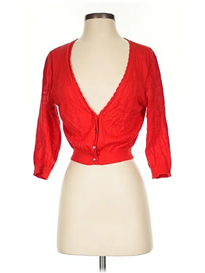 Pre-owned Tommy Bahama Cardigan Sweater In Red