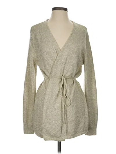 Pre-owned Tommy Bahama Cardigan Sweater In Tan