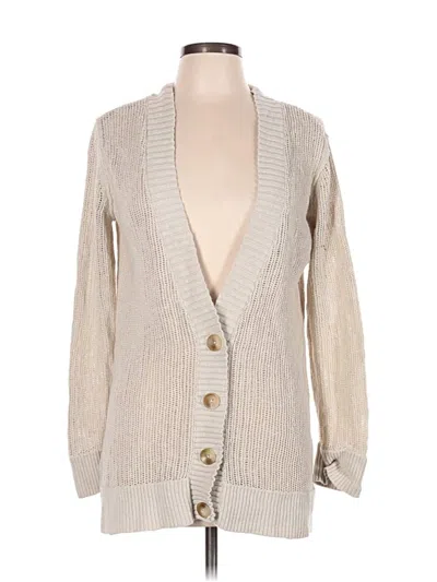 Pre-owned Tommy Bahama Cardigan Sweater In Tan