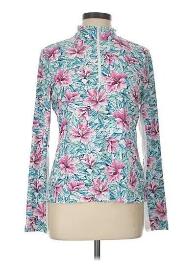 Pre-owned Tommy Bahama Cardigan Sweater In Teal