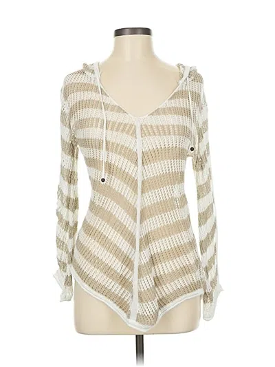 Pre-owned Tommy Bahama Cardigan Sweater In White