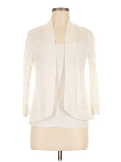 Pre-owned Tommy Bahama Cardigan Sweater In White