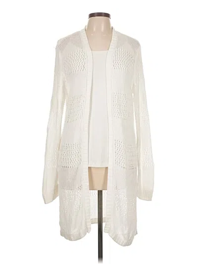 Pre-owned Tommy Bahama Cardigan Sweater In White