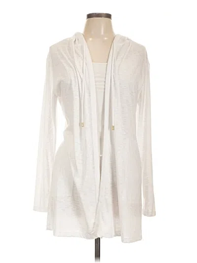 Pre-owned Tommy Bahama Cardigan Sweater In White