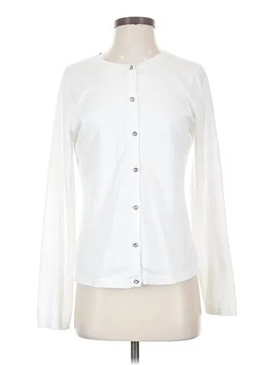 Pre-owned Tommy Bahama Cardigan Sweater In White