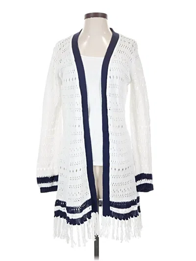 Pre-owned Tommy Bahama Cardigan Sweater In White