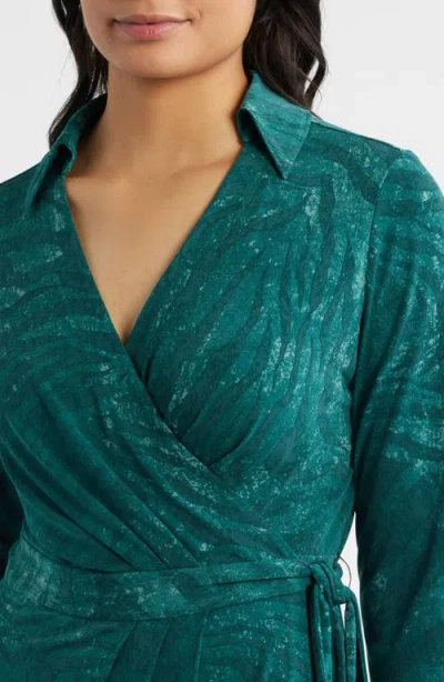 Tommy Bahama Carmela Bayside Long Sleeve Wrap Dress In Green