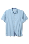 Tommy Bahama Castal Cool Costa Check Short Sleeve Button-up Shirt In Blue