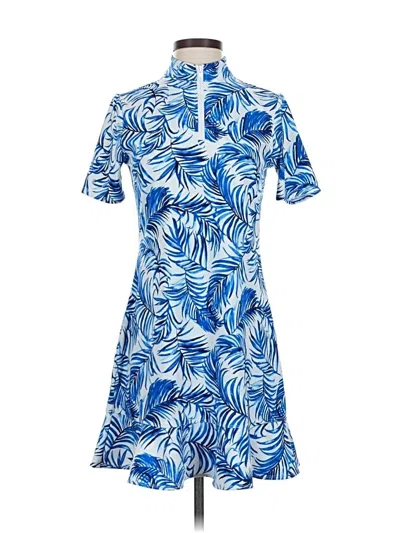 Pre-owned Tommy Bahama Casual Dress In Blue