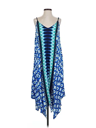 Pre-owned Tommy Bahama Casual Dress In Blue
