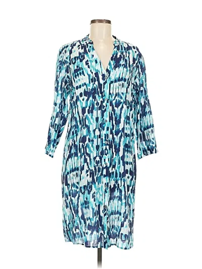 Pre-owned Tommy Bahama Casual Dress In Blue