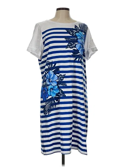 Pre-owned Tommy Bahama Casual Dress In Blue