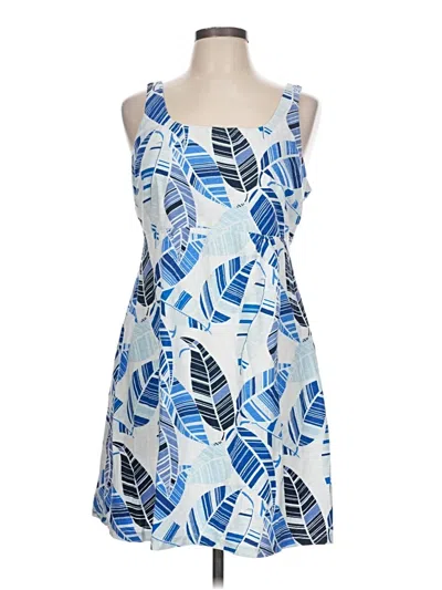 Pre-owned Tommy Bahama Casual Dress In Blue