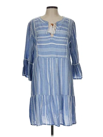 Pre-owned Tommy Bahama Casual Dress In Blue
