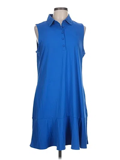 Pre-owned Tommy Bahama Casual Dress In Blue