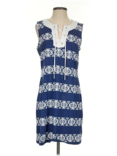 Pre-owned Tommy Bahama Casual Dress In Blue
