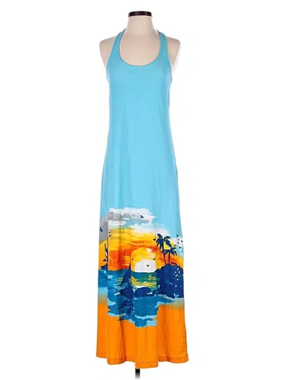 Pre-owned Tommy Bahama Casual Dress In Blue