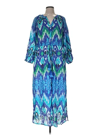 Pre-owned Tommy Bahama Casual Dress In Blue