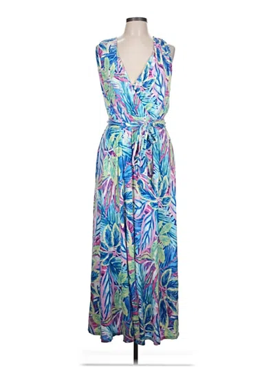 Pre-owned Tommy Bahama Casual Dress In Blue