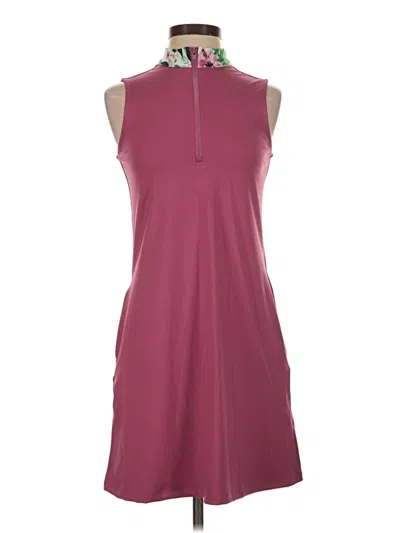 Pre-owned Tommy Bahama Casual Dress In Burgundy