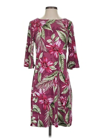 Pre-owned Tommy Bahama Casual Dress In Burgundy