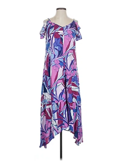 Pre-owned Tommy Bahama Casual Dress In Purple
