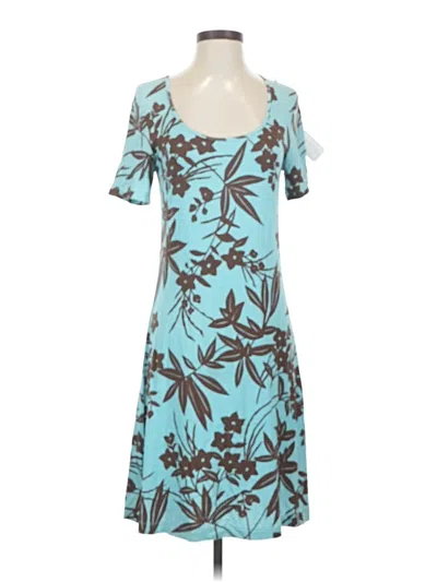 Pre-owned Tommy Bahama Casual Dress In Teal
