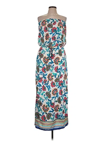 Pre-owned Tommy Bahama Casual Dress In Teal