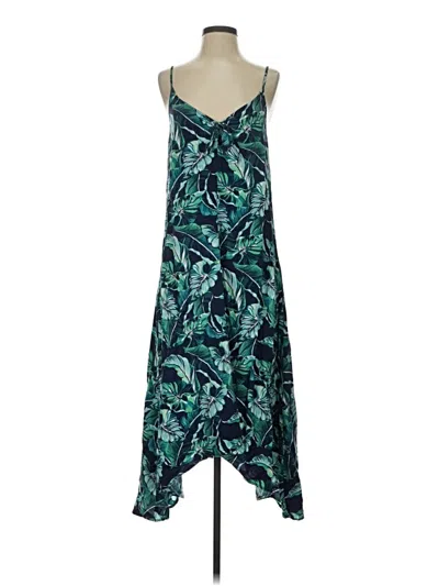 Pre-owned Tommy Bahama Casual Dress In Teal