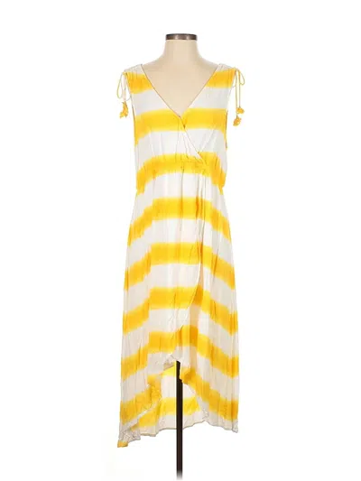 Pre-owned Tommy Bahama Casual Dress In Yellow