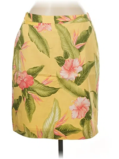 Pre-owned Tommy Bahama Casual Skirt In Yellow