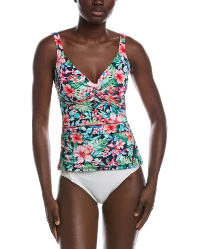 Tommy Bahama Cays Flora Twist Tankini Top In Multi